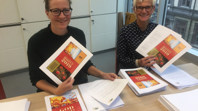 Astrid og Marie har pakket og sendt ut høstens lokallagssending denne uken. 