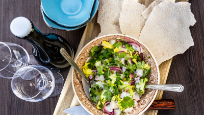 Ceviche av lyr med sider og pepperrot. Foto: Mariusz Marczak.