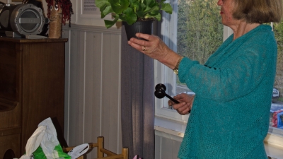Auksjonarius Anne Fuller i aksjon