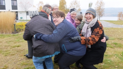 Organisasjonskurset startet med natursti. Foto: Cesilie Aurbakken