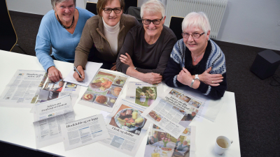 F.v. Astri M. Haukvik, Laila Glittenberg Moen, Vera Tinnes Solaas og Randi Brøndahl. Foto: Jens Marius Hammer, Telen
