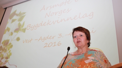 Jeg ønsker at flere skal finne plassen sin i vår organisasjonen – og være med å utgjøre en forskjell, sier Marna Ramsøy i sin årsmøtetale. Foto: Helle Cecilie Berger.