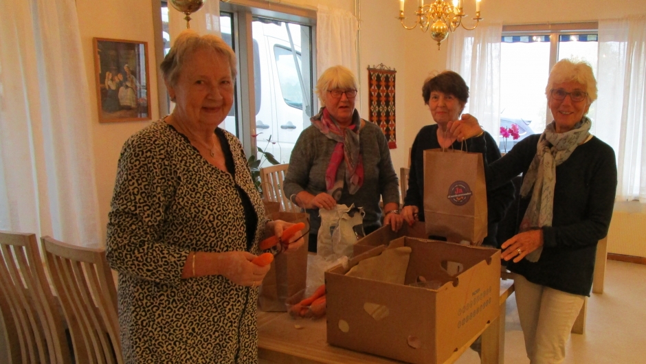 Nå er pakkinga ferdig.