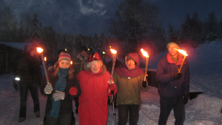 Fakkeltoget gikk fra Hillestad skole