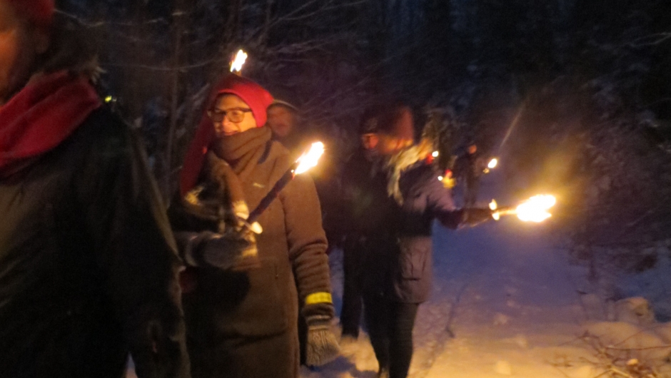 Gjennom skogen etter "Linna"