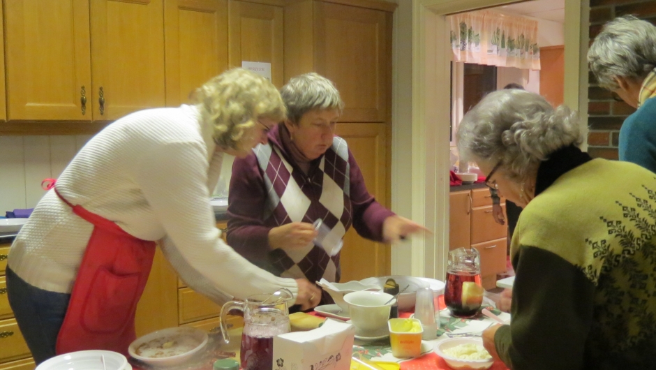 Hektisk aktivitet ved kjøkkenet