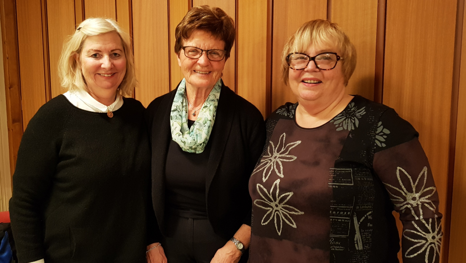 Fra v. Bente Ellingsen Torp, Elsa Ødegaard og Anne Karlsen