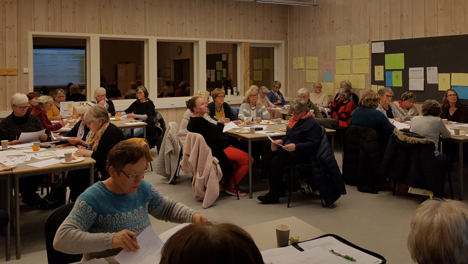 Godt oppmøte. Foto: Linda M. Gusland Godt oppmøte