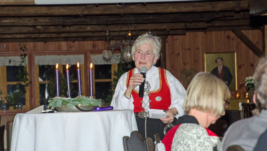 Marit Kristensen forteller om sin historie i laget gjennom mange år Marit Kristensen forteller om sin historie i laget gjennom mange år