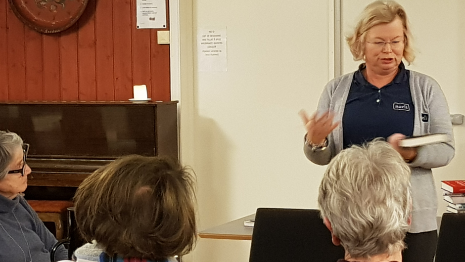 Krim, typiske romaner og faglitteratur på planen Alt fra krim til fagbøker ble presentert.