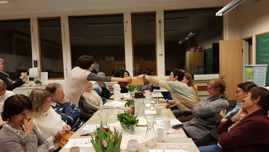 loddsal med mange fine premiar