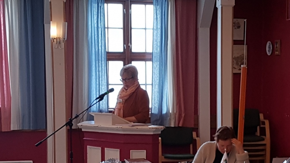 Regnskap og budsjett ved Kasserer Tove Moland. Foto: Linda M. Gusland. Regnskap og budsjett ved Kasserer Tove Moland. Foto: Linda M. Gusland.