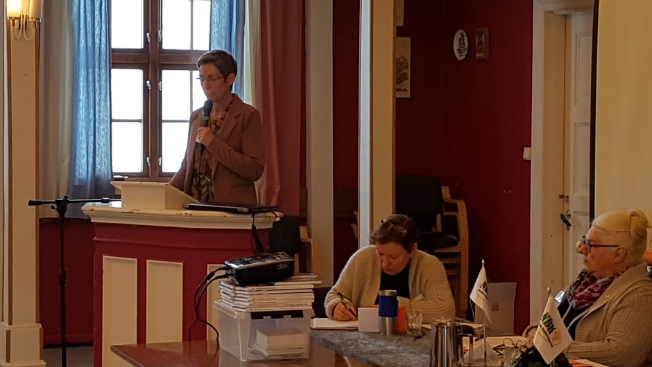 Anne Kathrine Munkejord, leders tale. Foto: Linda M. Gusland. Anne Kathrine Munkejord, leders tale. Foto: Linda M. Gusland.