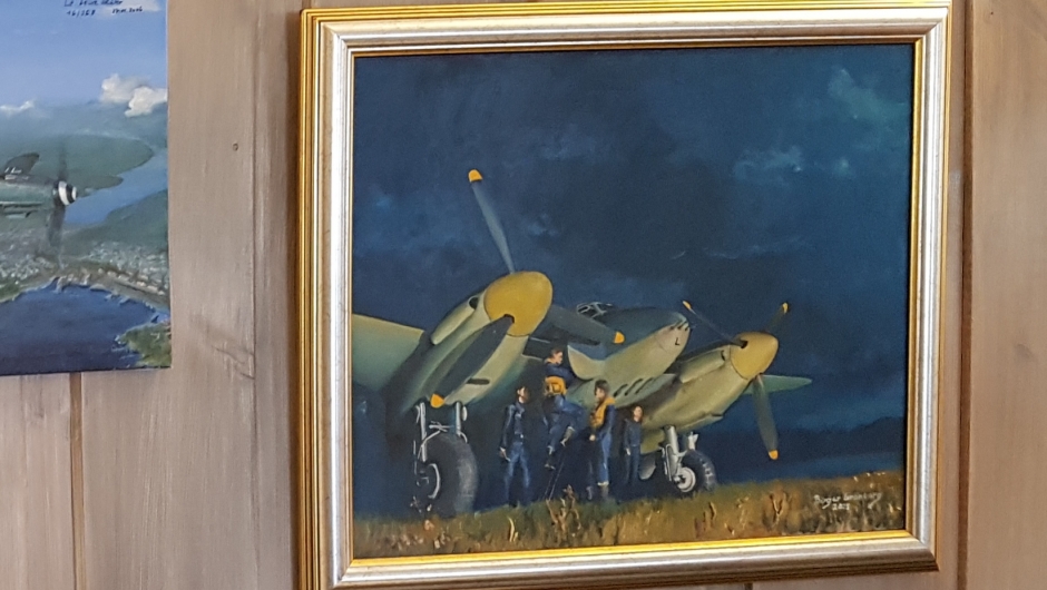 Bilde malt av Birger Grønberg. Bilde malt av Birger Grønberg.