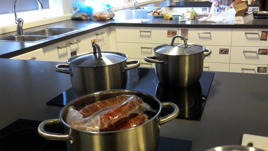 Snart betasuppe med pølse frå Larsastovo