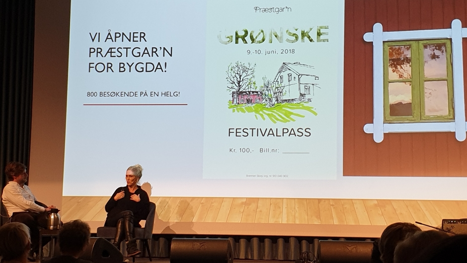 Hans Olav Brenner og Anita Krohn Traaseth om Præstgar'n. Foto M.Hauso Hans Olav Brenner og Anita Krohn Traaseth om Præstgar'n. Foto M.Hauso