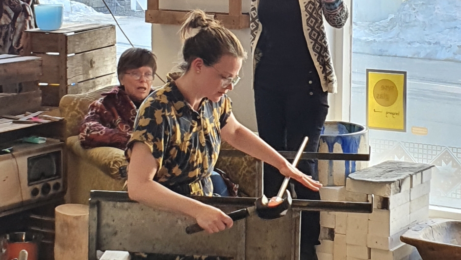 Glassblåsing Syse glas Foto:Bdb