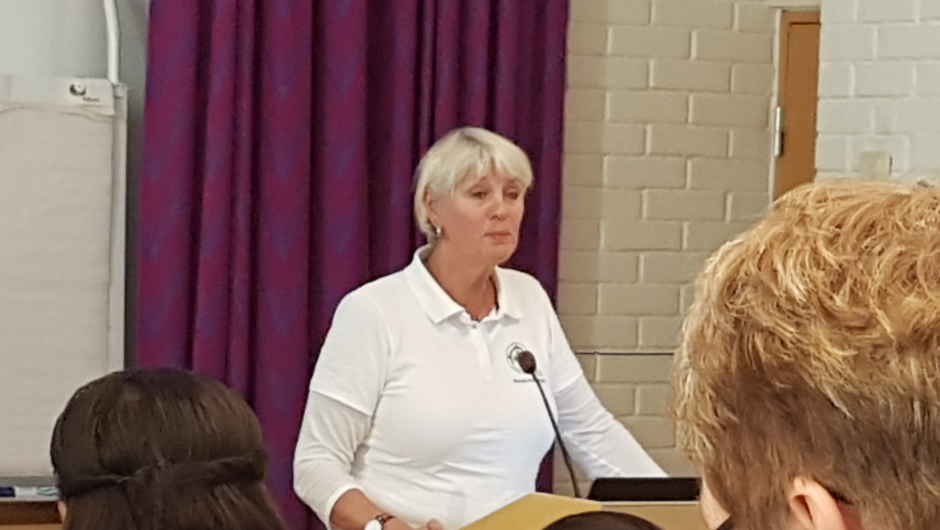 Marit Hærnes fra Asker og Bærum lokallag av Norsk Folkehjelp.