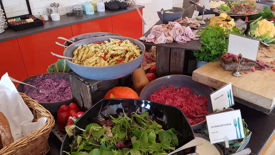 Nydelig lunsjbuffet.
