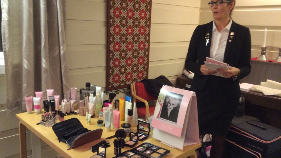 Monica Thorsheim viste gode kremer og andre fristelser.