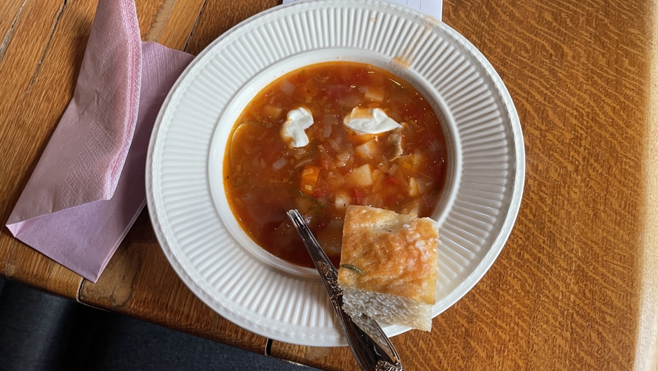 Eikersuppe Eikersuppe smakte nydelig