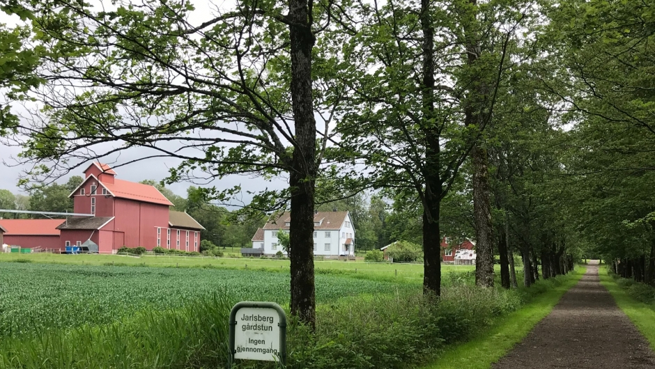 Jarlsberg hovedgård sett fra lille Gullkrona