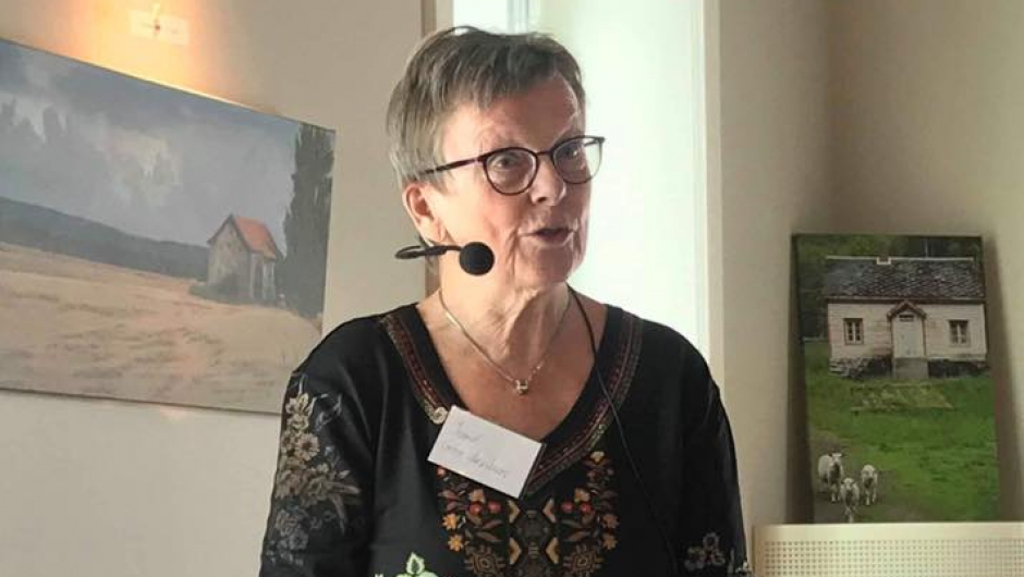 Ingrid Grene Henriksen fylkesleder i Akershus holder sin årsmøtetale. Ingrid Grene Henriksen fylkesleder i Akershus holder sin årsmøtetale.