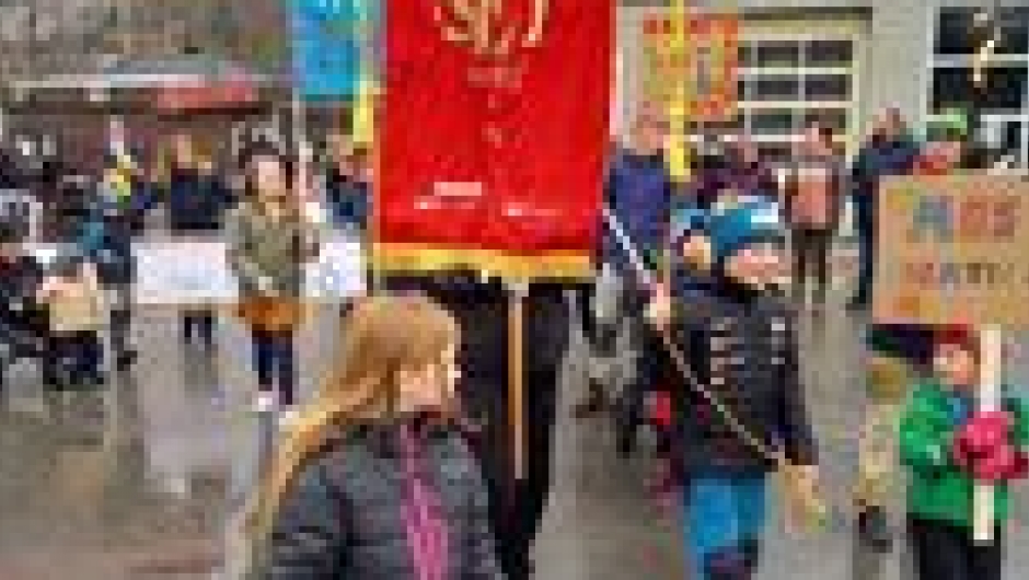 Fra fakkeltoget. Foto: Ingunn Talgøy Fra fakkeltoget. Foto: Ingunn Talgøy