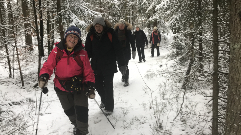 På sti i Undrumsdal/Rødsåsen
