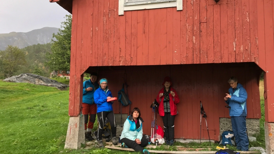 Matpause under tak. Matpause under tak.