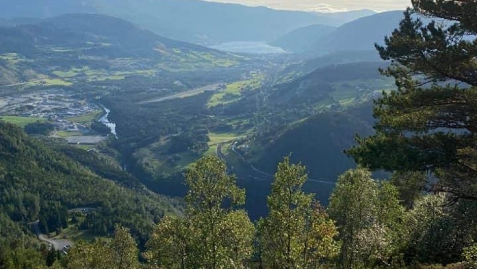 Utsikt frå Tverbergskaret.