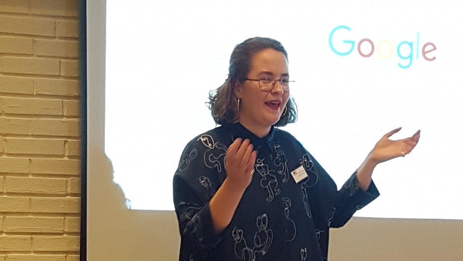 Tale Hammerø Ellingvåg, nettsideveileder i NBK.