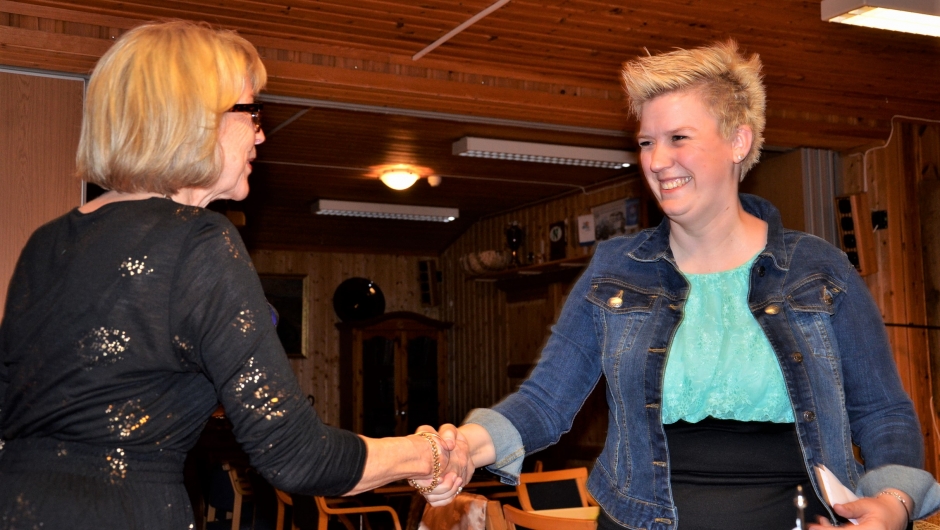 Nestleder i Vestfold Bygdekvinnelag, Elin Kvarme Vittersø, hilste fra fylkesstyret