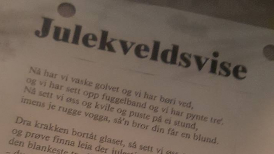 Sang ble det også