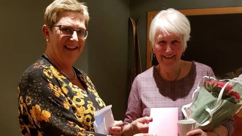 Heder og ære til Ingunn Talgø som gikk ut av fylkeslaget.