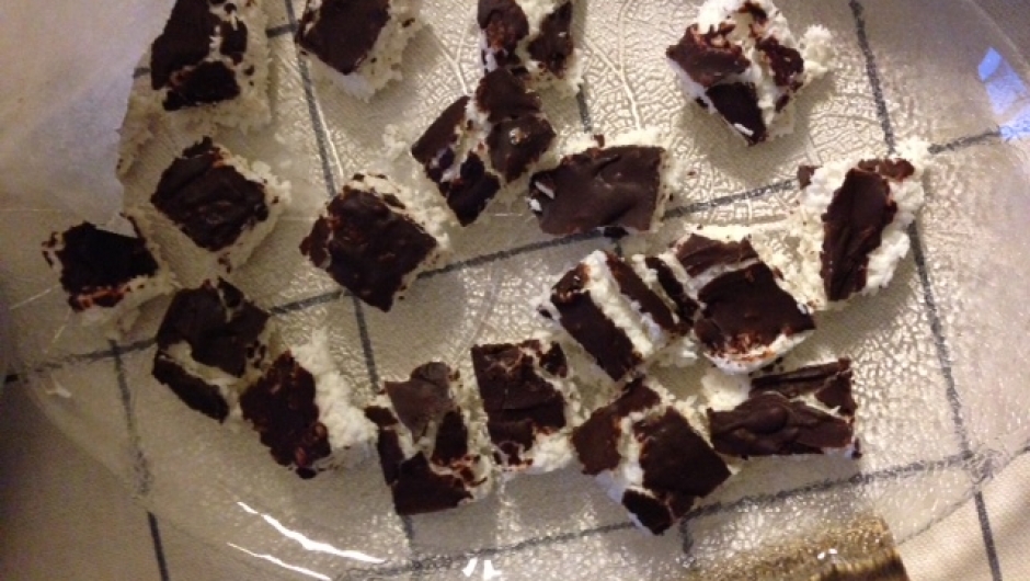 Endelig smaksprøver - Bountysjokolade