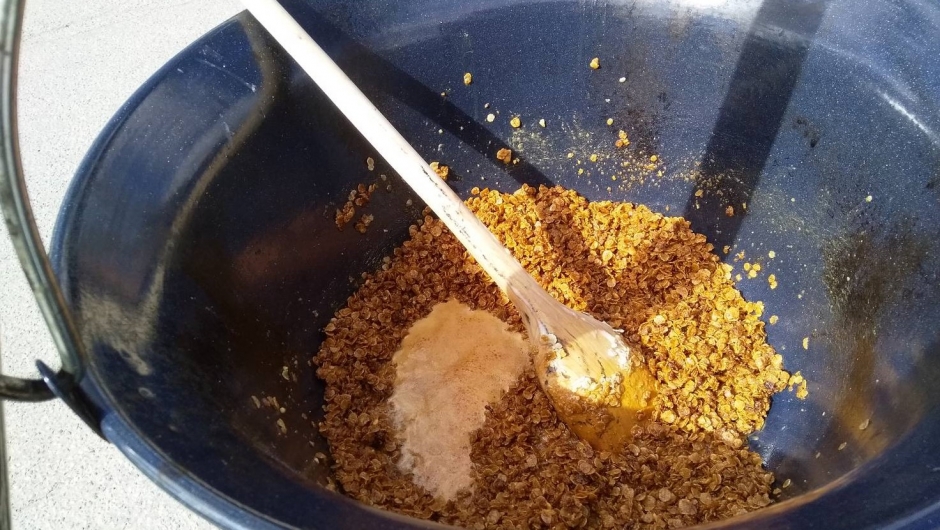 Lager søtsaker av byggflak Lager søtsaker av byggflak