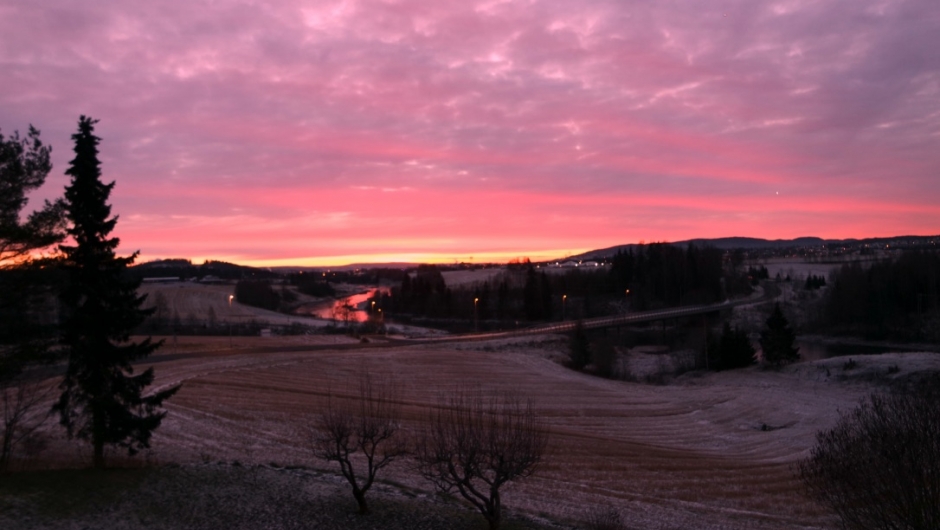 Vintermorgen på Romerike