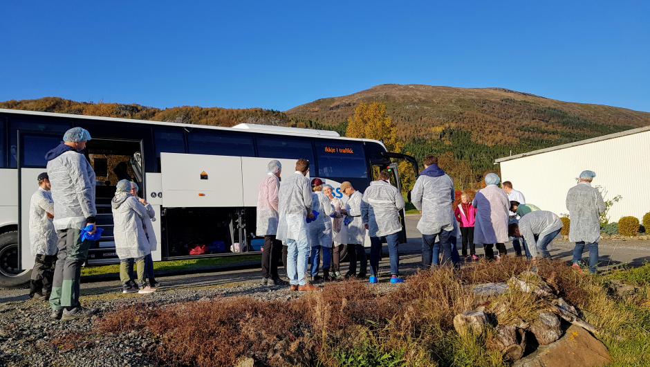 Ankomst til Magnhild Slatlem sin gård