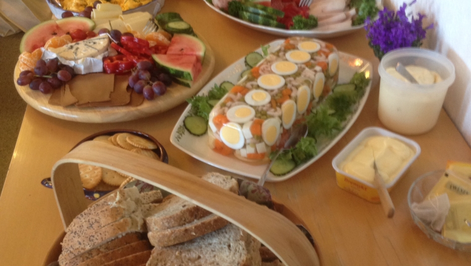 Deilig lunsj til alle.