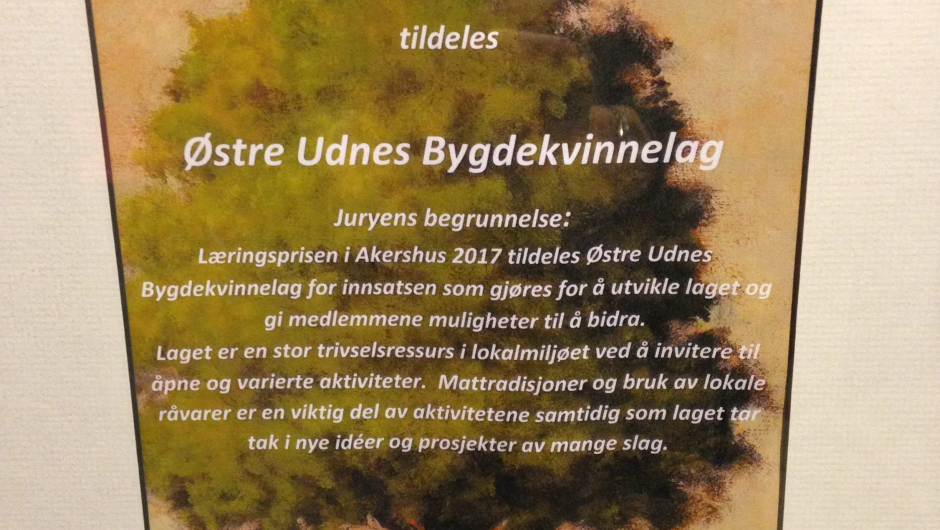 Pris-diplom. Foto: Ingrid Grene Henriksen Pris-diplom. Foto: Ingrid Grene Henriksen