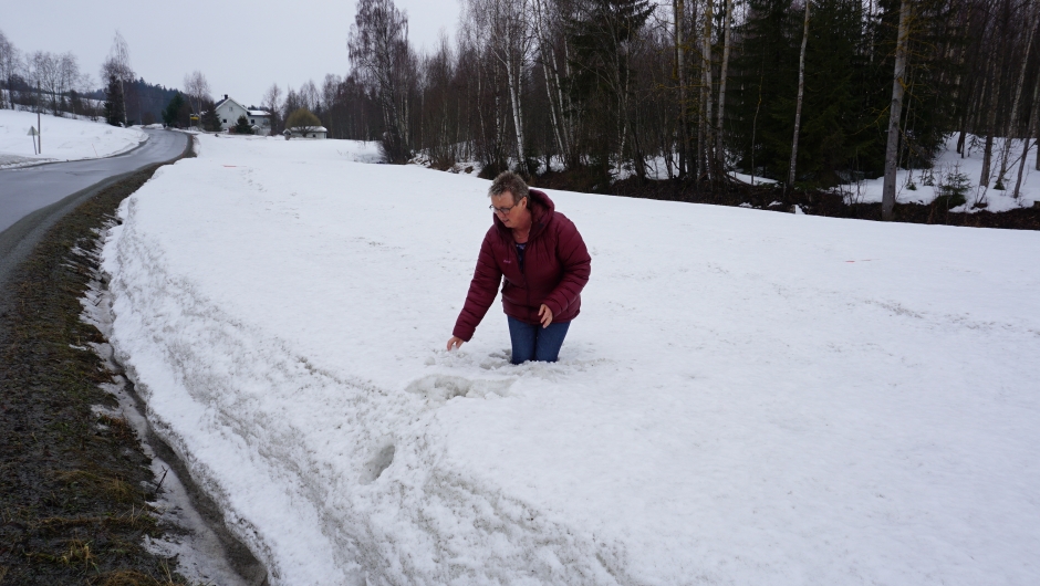 Slik ser det ut på "Bætan" den 9.april