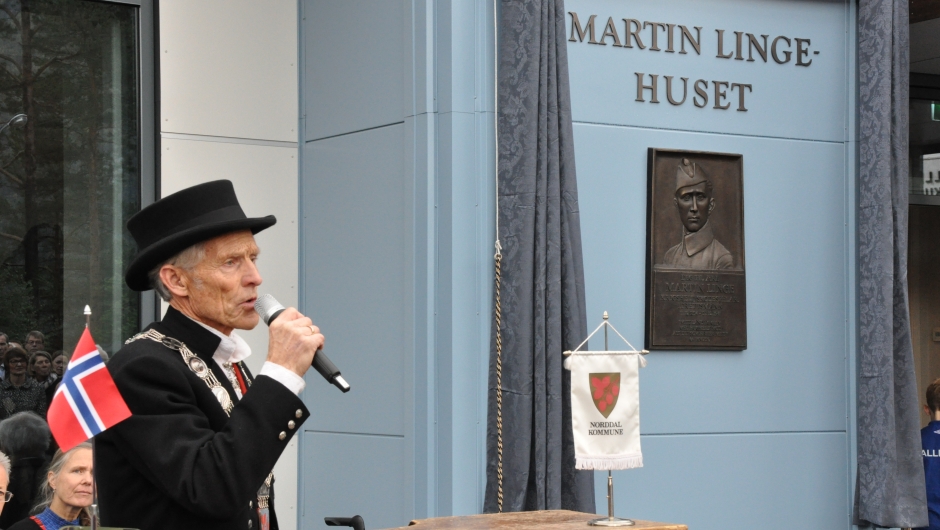 Ordførar Arne Sandnes ved opninga. Ordførar Arne Sandnes ved opninga.