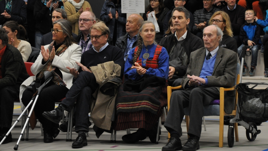 Ein del av gjestane,- Martine Linge og Joachim Rønneberg. Ein del av gjestane,- Martine Linge og Joachim Rønneberg.