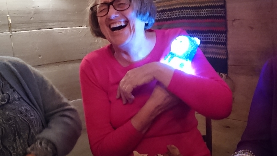 Så glad ble Sissel da. Julemøte på Førland