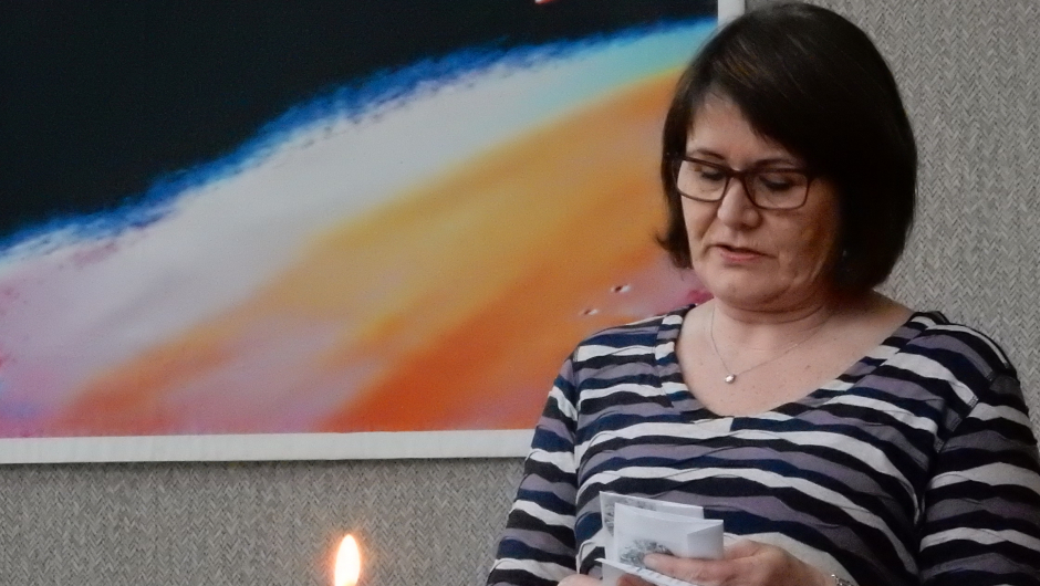 Nestleiaren vår Bjørg Kleppe. Nestleiaren vår Bjørg Kleppe.