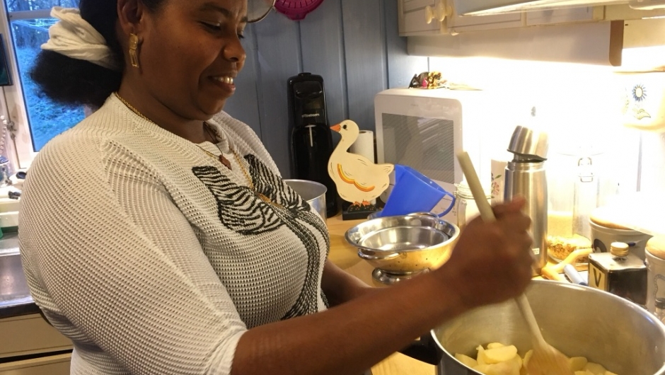 Her skal det bli eplemos