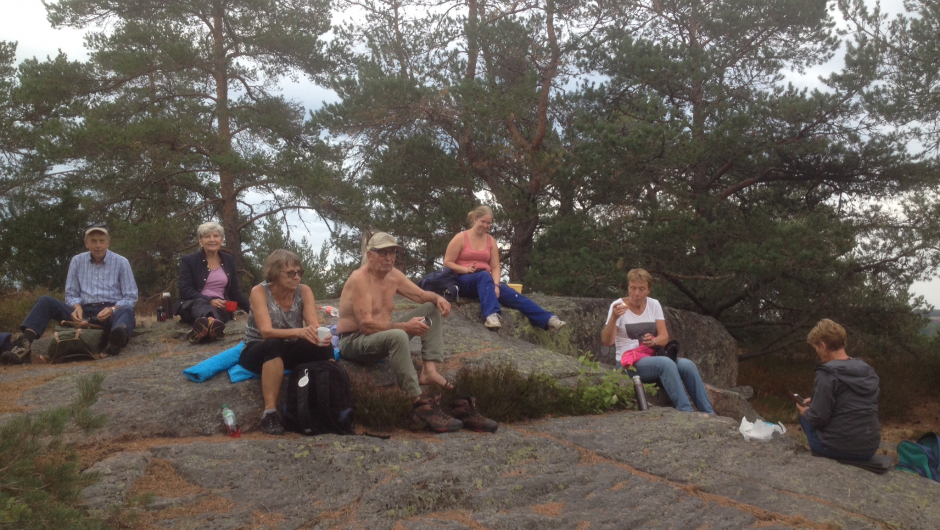 Rastepause må til. Og praten gikk.....