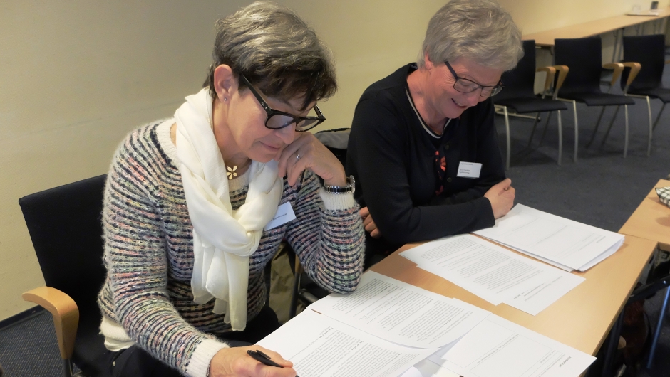 Kursingen starter. Foto: Cesilie Aurbakken.