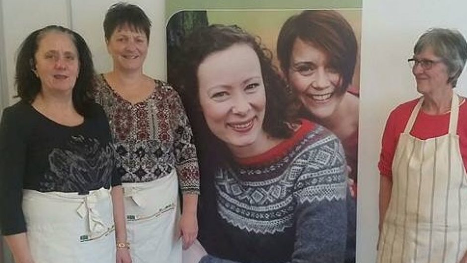 Deler  av arbeidsgjengen på Vålen